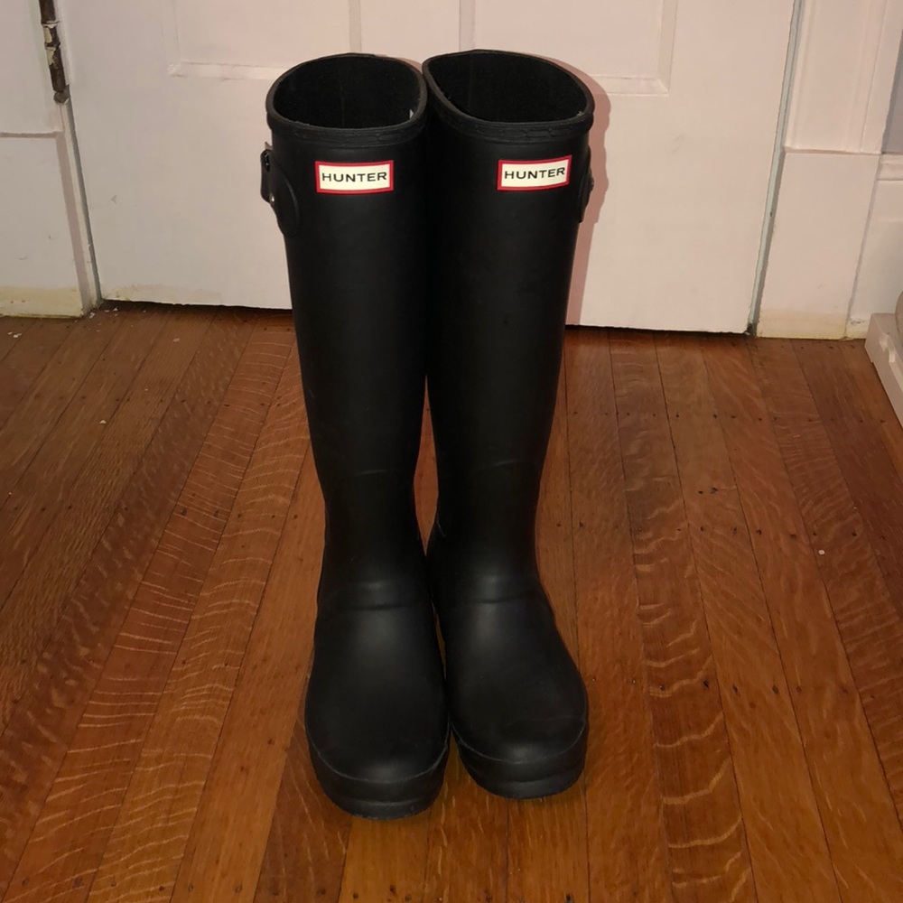 Tall Black Hunter boots